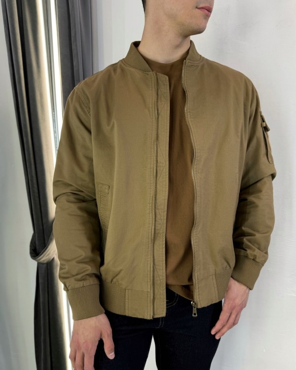 Бомбер в стилі "flight jacket" з бавовни