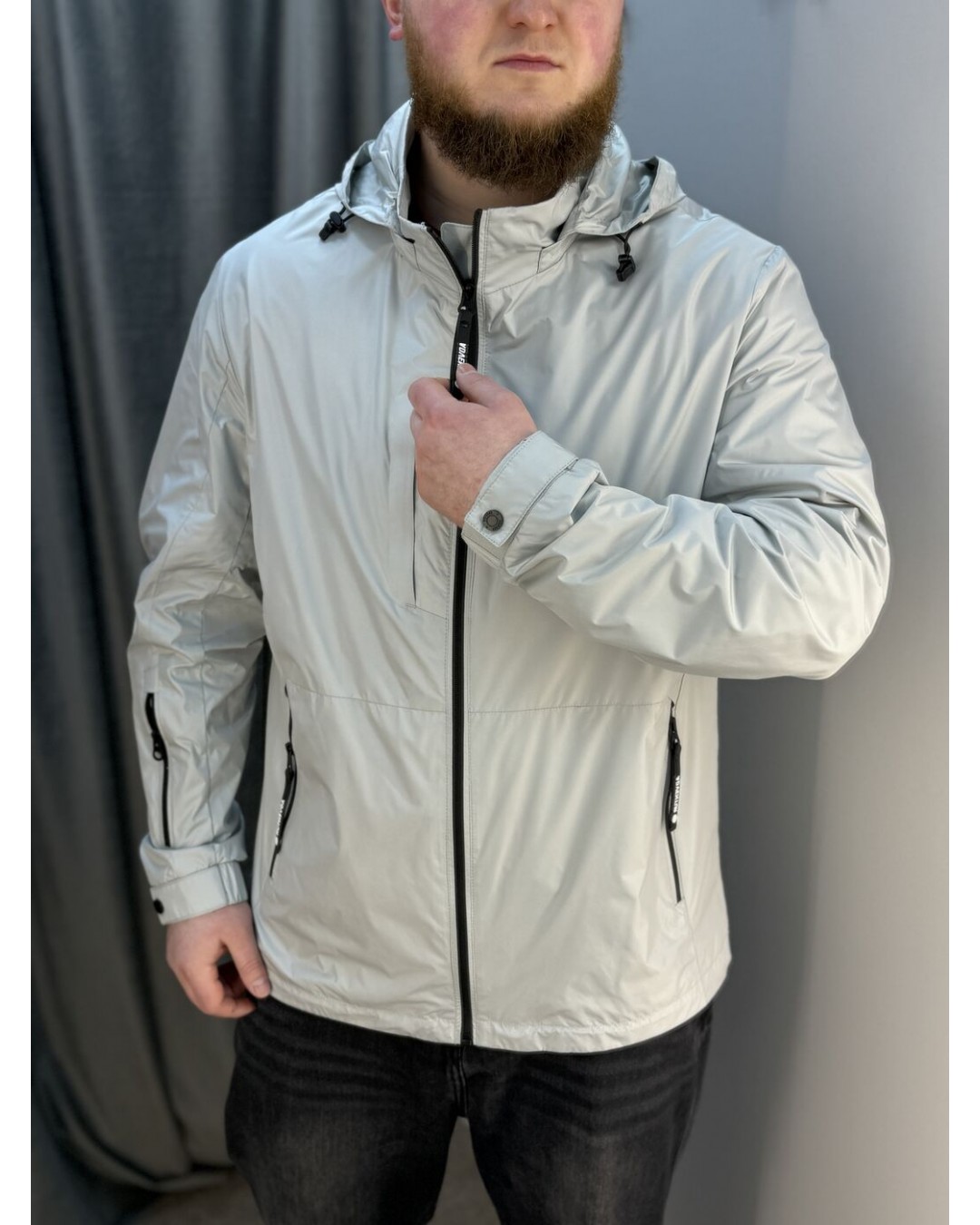 Чоловіча вітрозахисна куртка з капюшоном premium windbreaker