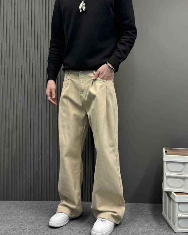 Чоловічі джинси прямого крою casual straight jeans