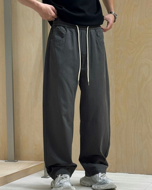 Широкі штани з еластичним поясом та кишенями baggy pants