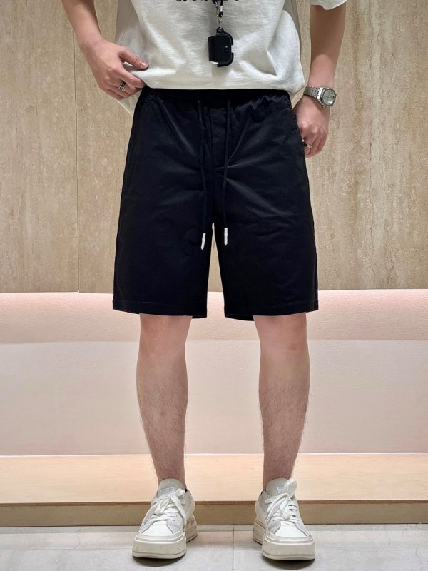 Бавовняні шорти прямого крою casual black&white