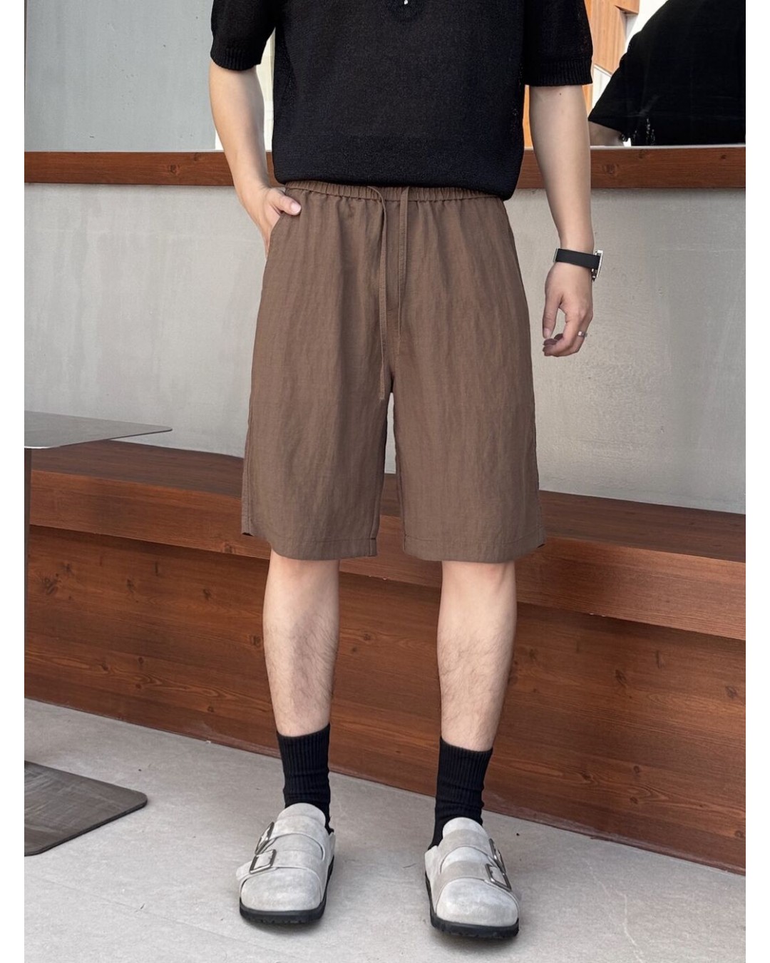 Чоловічі шорти з еластичним поясом basic shorts