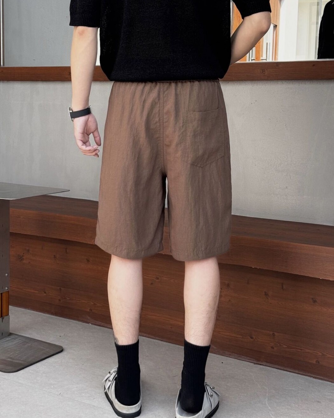 Чоловічі шорти з еластичним поясом basic shorts  -  Зображення 3