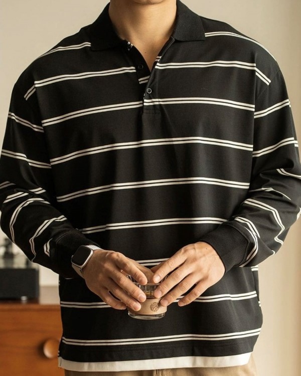 Чоловіча кофта поло у смужку striped polo