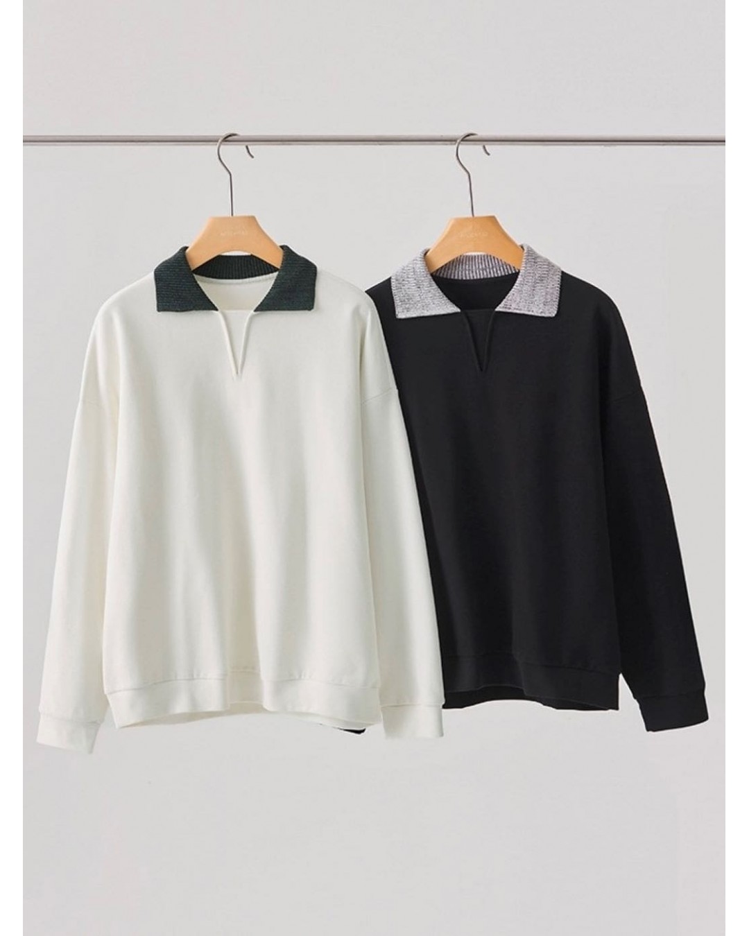 Кофта поло з акцентним в'язаним коміром soft touch polo   -  Зображення 12