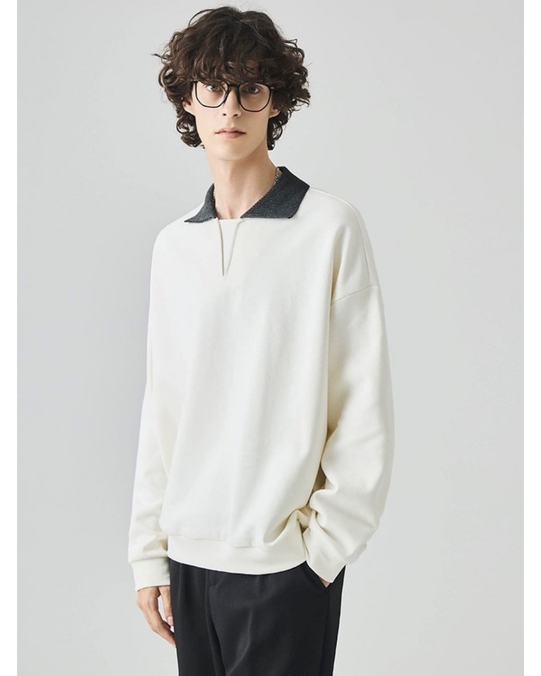 Кофта поло з акцентним в'язаним коміром soft touch polo   -  Зображення 3
