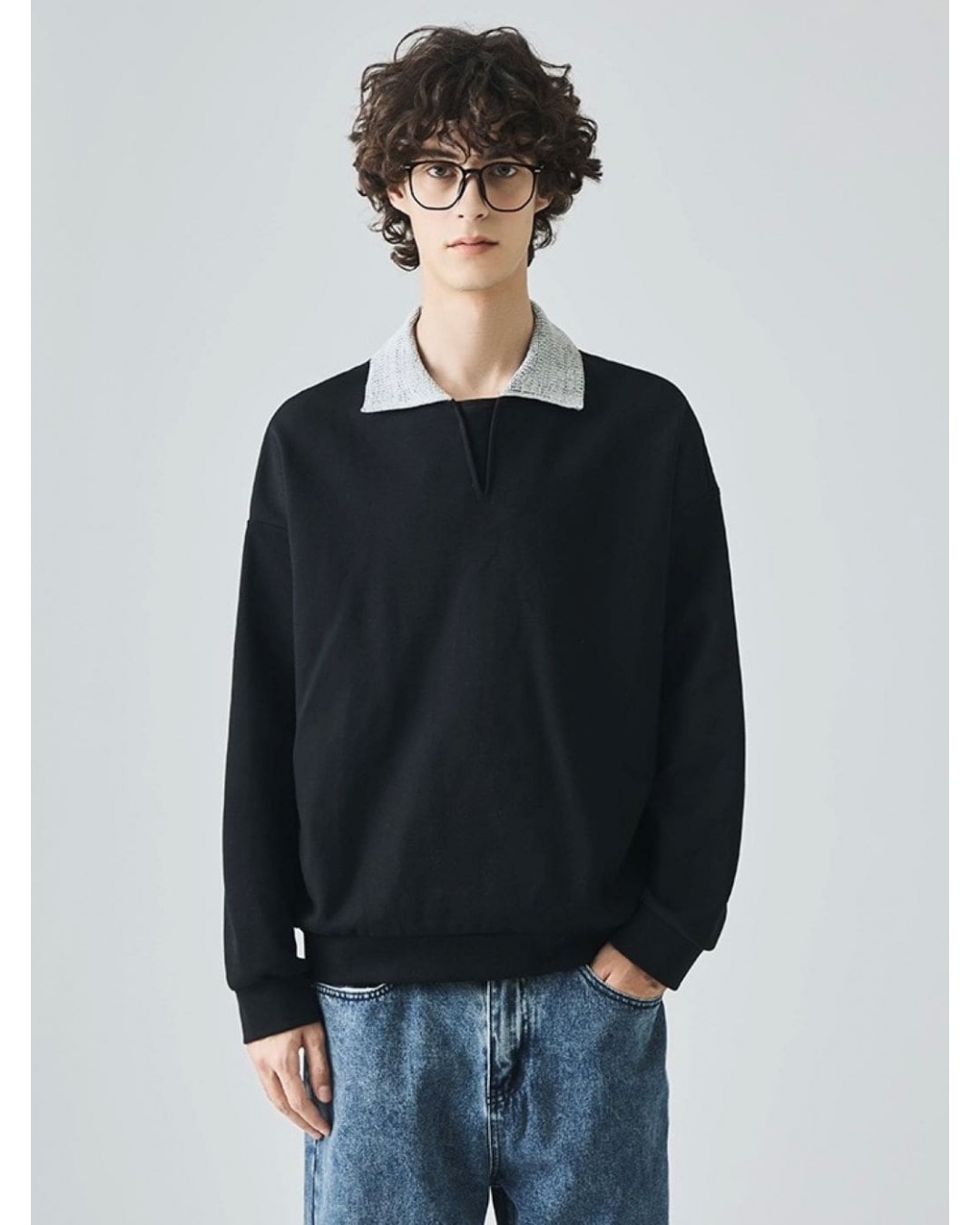 Кофта поло з акцентним в'язаним коміром soft touch polo   -  Зображення 6