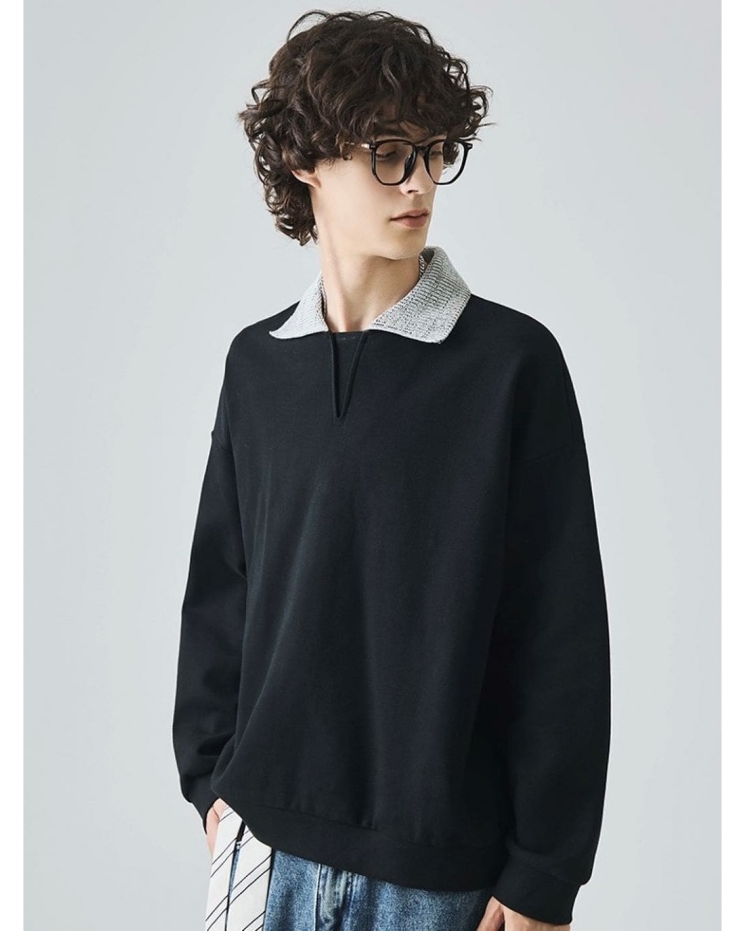 Кофта поло з акцентним в'язаним коміром soft touch polo   -  Зображення 7