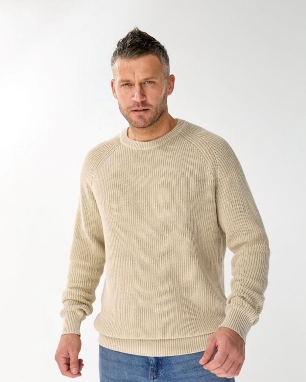 Базовий преміальний чоловічий светр з щільної бавовни knit pullover
