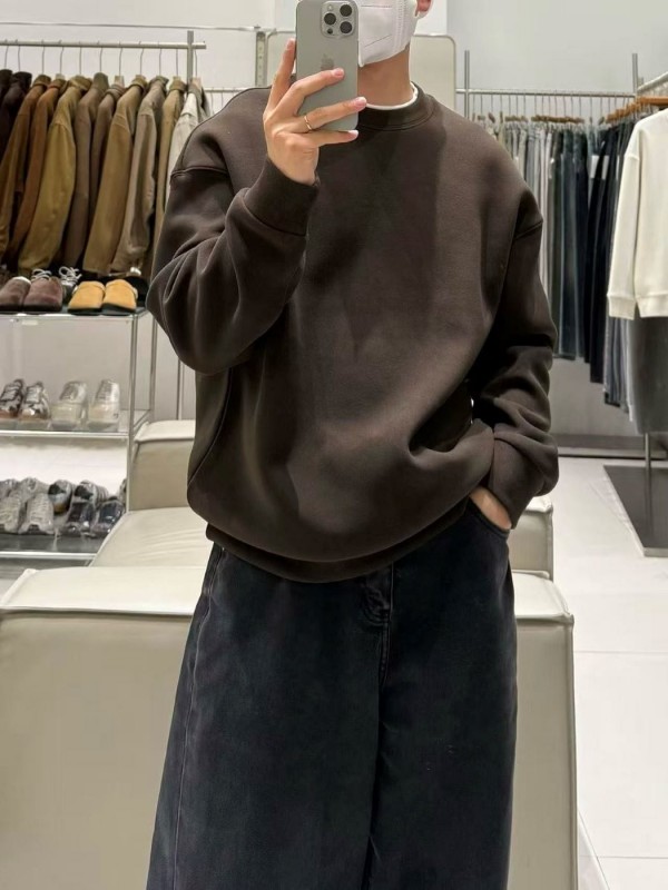Теплий чоловічий світшот на флісі в casual стилі double-sided fleece