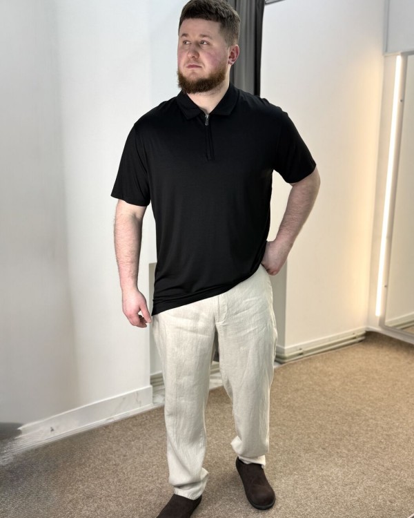Базове поло з коротким рукавом і блискавкою basic polo