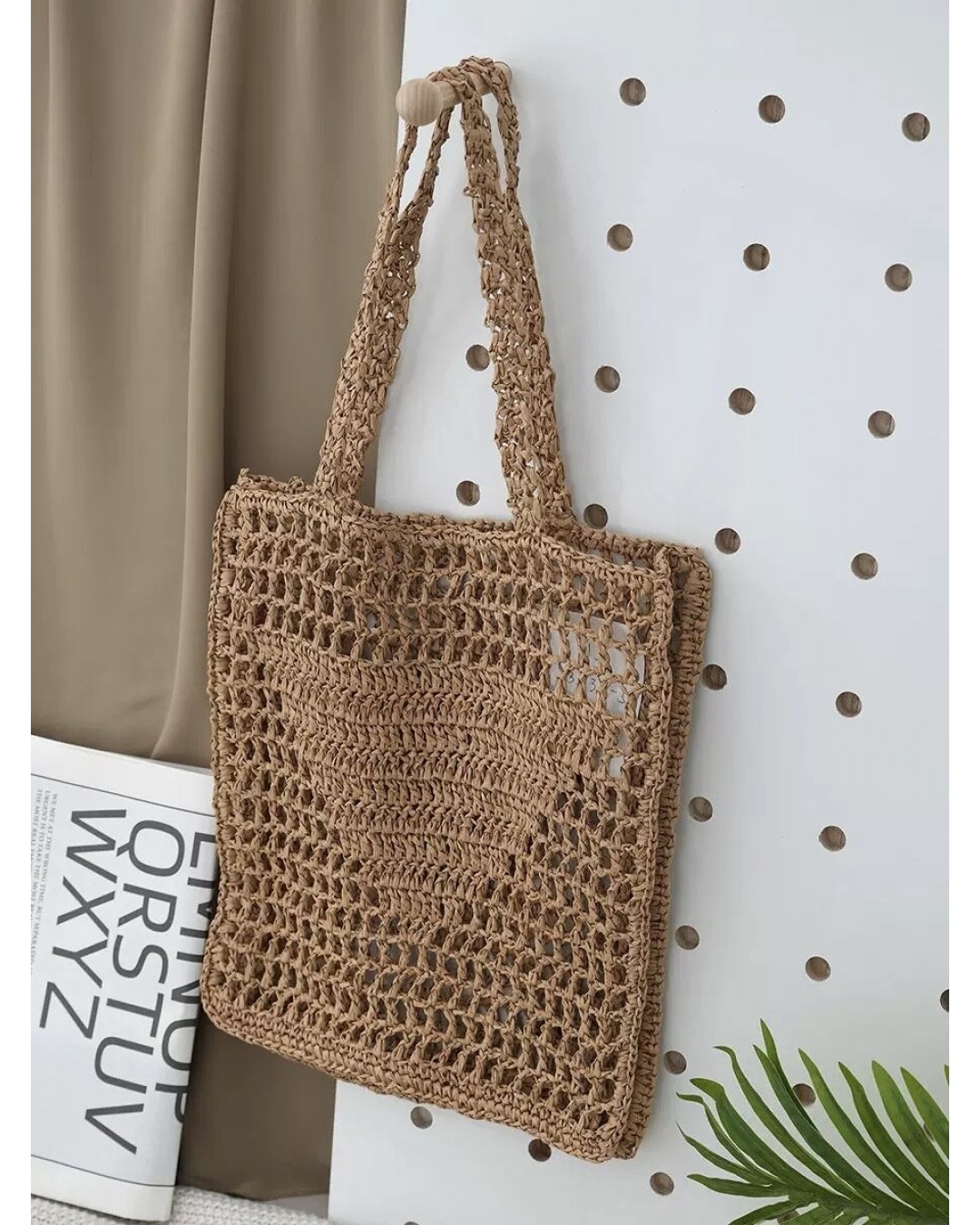 Плетена сумка-шопер soft woven bag