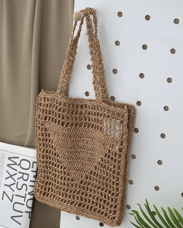 Плетена сумка-шопер soft woven bag