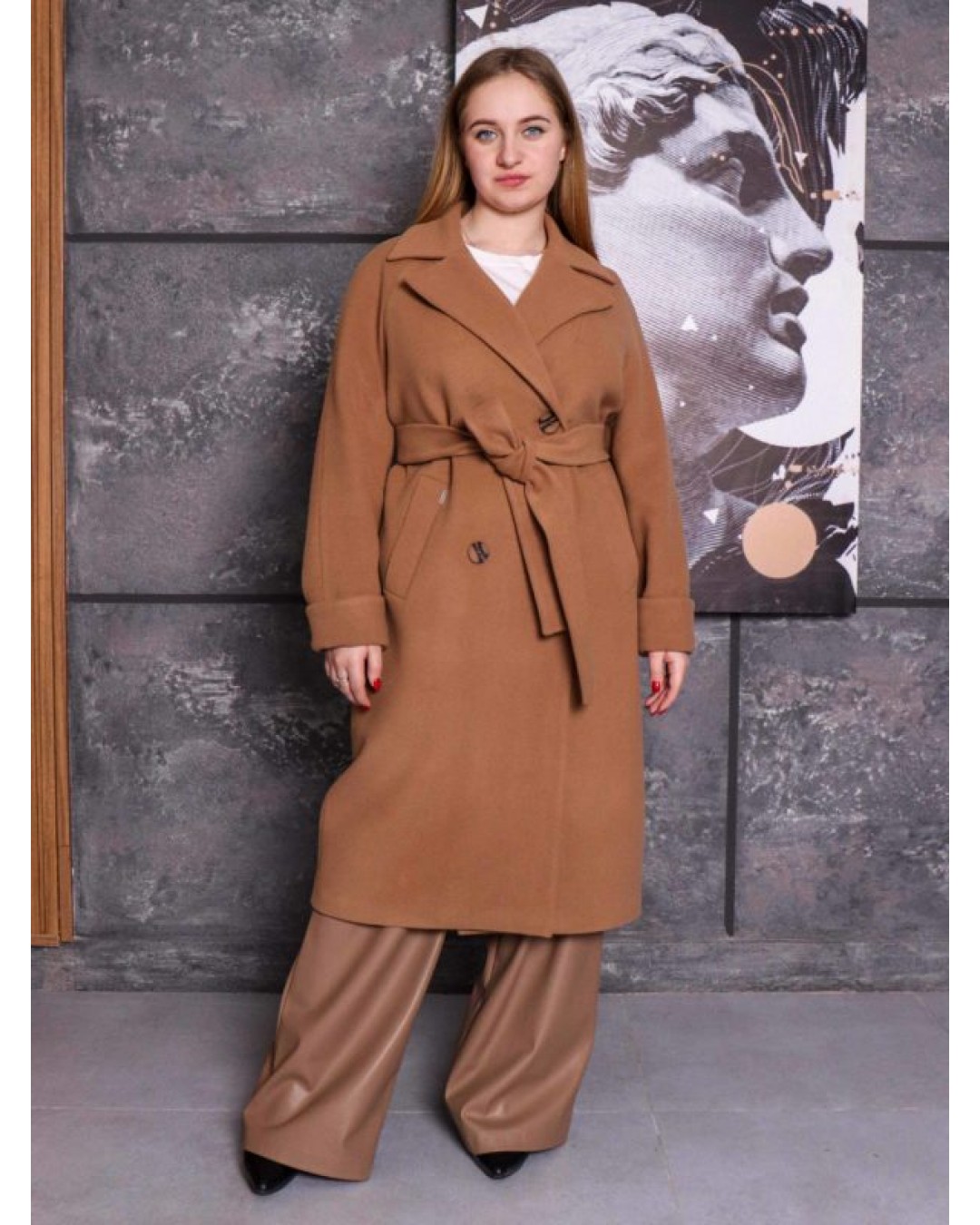 Двобортне жіноче пальто classic wool coat