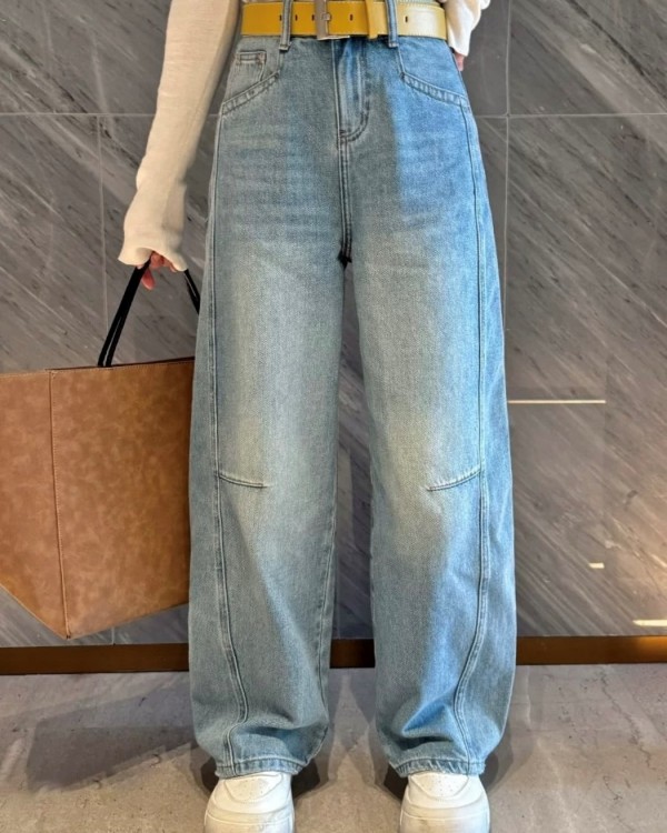 Джинси baggy блакитного кольору