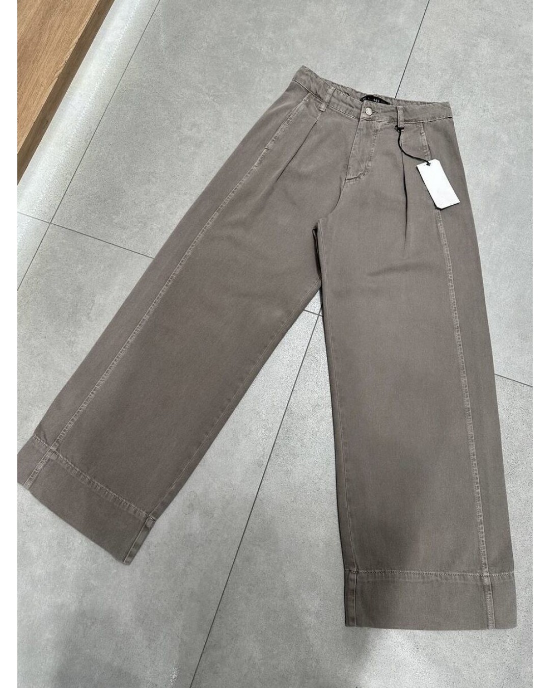 Стильні широкі джинси з манжетами grey baggy 