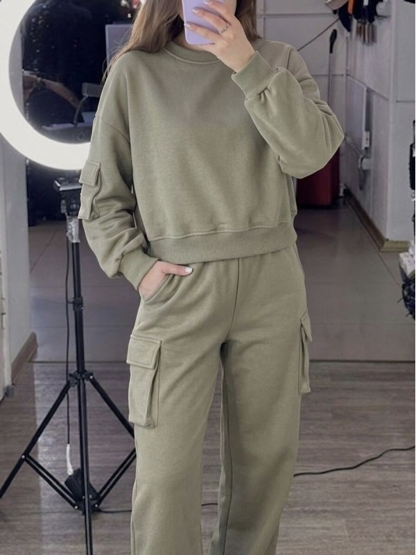 Прогулянковий жіночий костюм cozy casual suit
