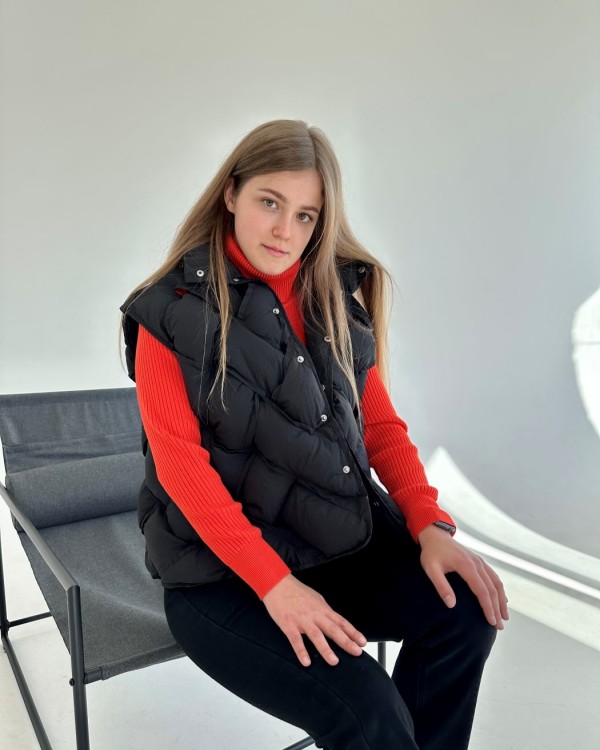 Стильна плетена жилетка OVERSIZE