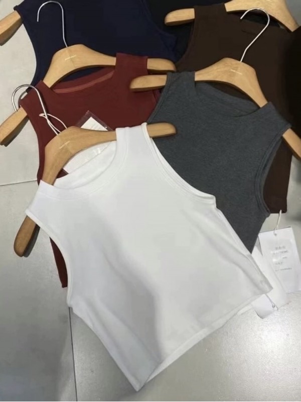 Базова коротка майка basic cotton top