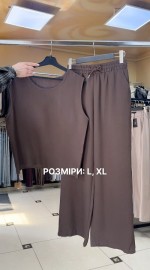 Легкий жіночий костюм з бавовни та льону cozy summer