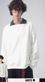Кофта поло з акцентним в'язаним коміром soft touch polo 